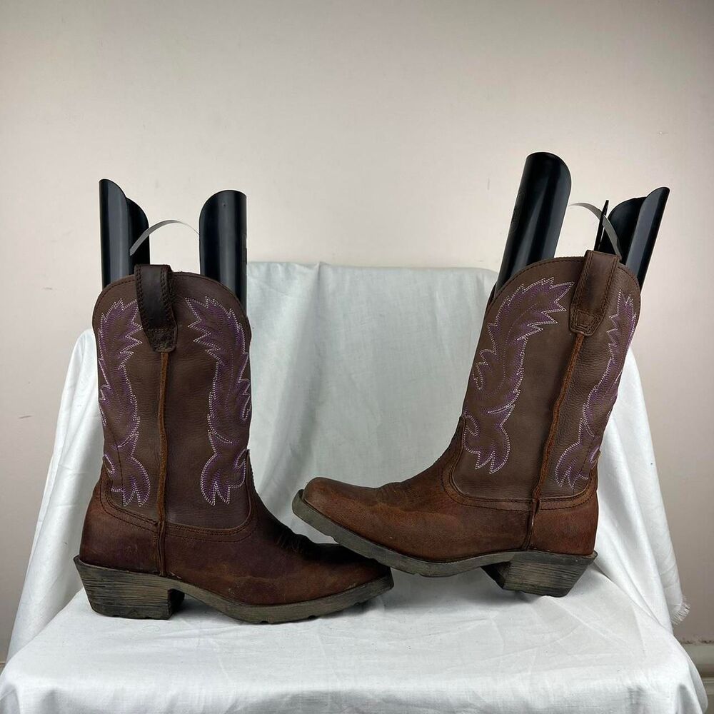 Laredo Brown Leather Western Boots Size 7